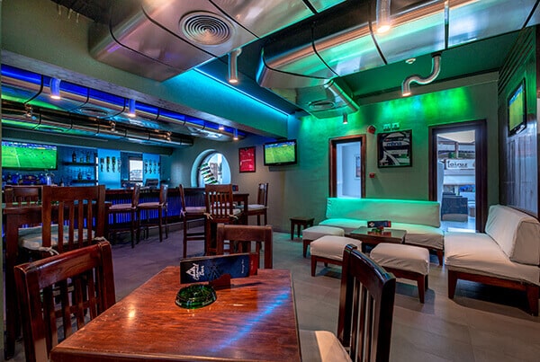camel bar - Main Bar side view lighting 