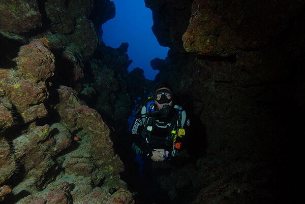 Diving in Dahab's Canyon